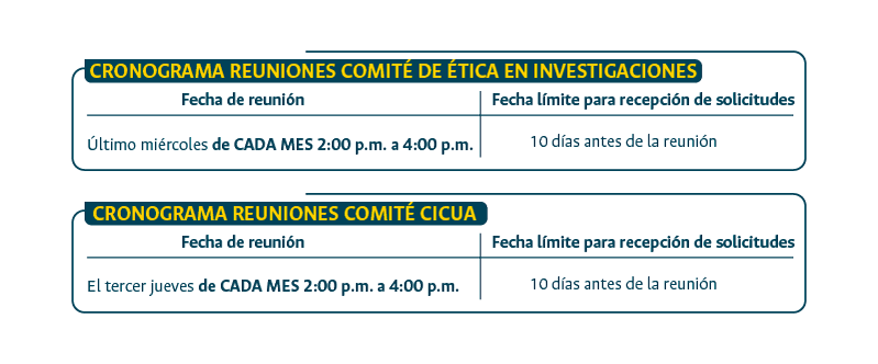 FECHAS COMIT DE TICA